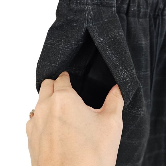 Aritzia Babaton Jimmy Pants Size XS Check Tie Waist Straight Leg - Picture 6 of 7